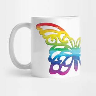 rainbow butterfly Mug